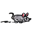 Kleine graue Maus: Illustration von Sabine Lemke